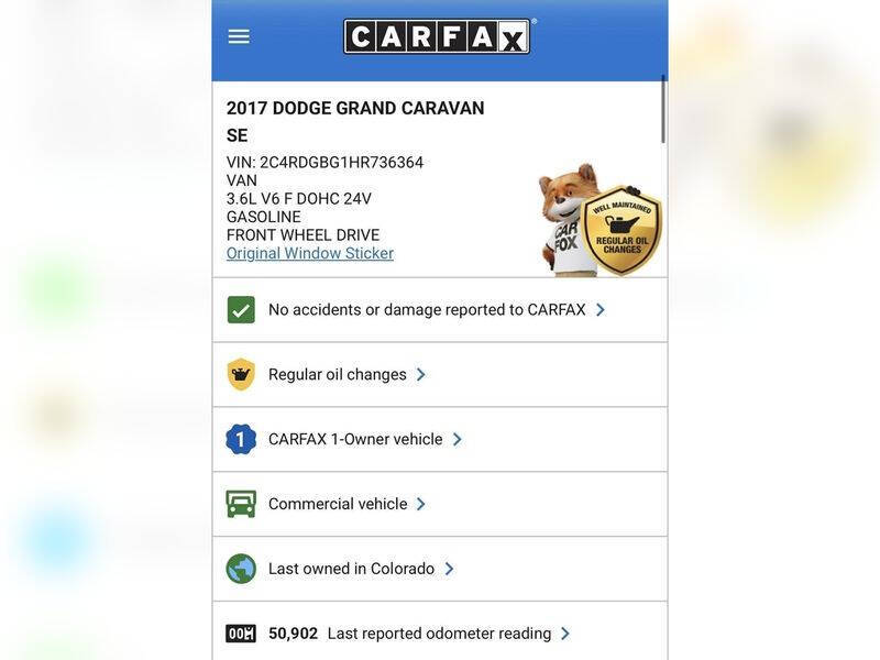 2017 Dodge Grand Caravan SE