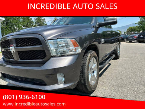 2018 RAM 1500 for sale at INCREDIBLE AUTO SALES in Bountiful UT