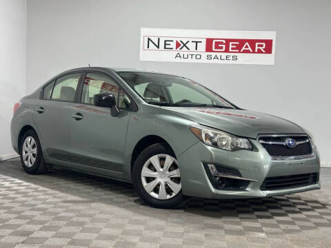 2016 Subaru Impreza for sale at Next Gear Auto Sales in Westfield IN