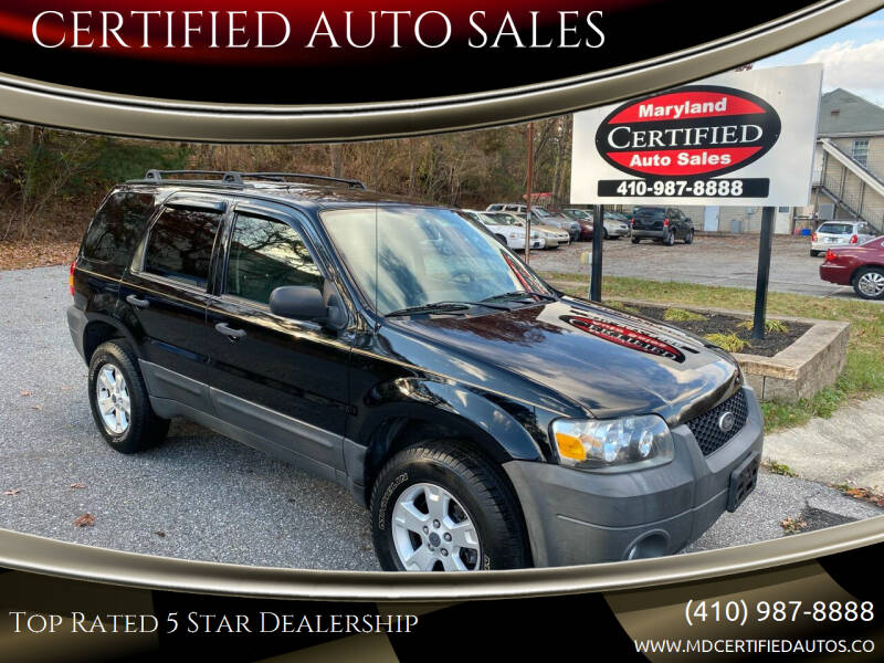 2007 Ford Escape for sale at CERTIFIED AUTO SALES in Gambrills MD