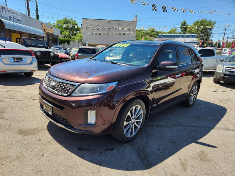 Used 2014 Kia Sorento SX with VIN 5XYKWDA79EG456347 for sale in Provo, UT