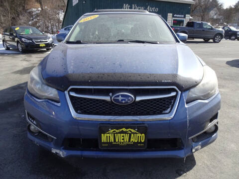 2015 Subaru Impreza for sale at MOUNTAIN VIEW AUTO in Lyndonville VT