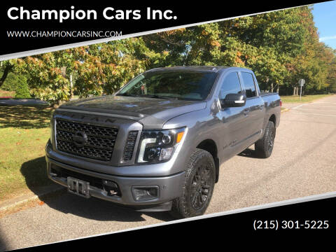 2018 Nissan Titan for sale at Champion Cars Inc. in Philadelphia PA