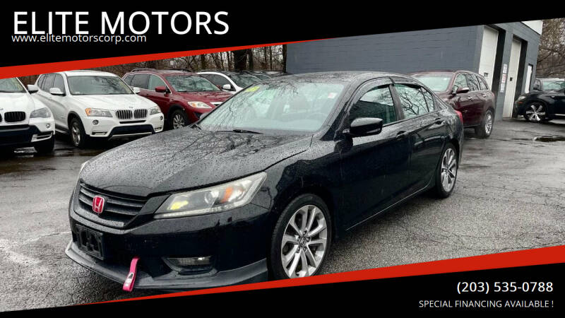 2014 Honda Accord for sale at ELITE MOTORS in West Haven CT
