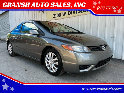 2007 Honda Civic for sale at CRANSH AUTO SALES, INC in Arlington TX