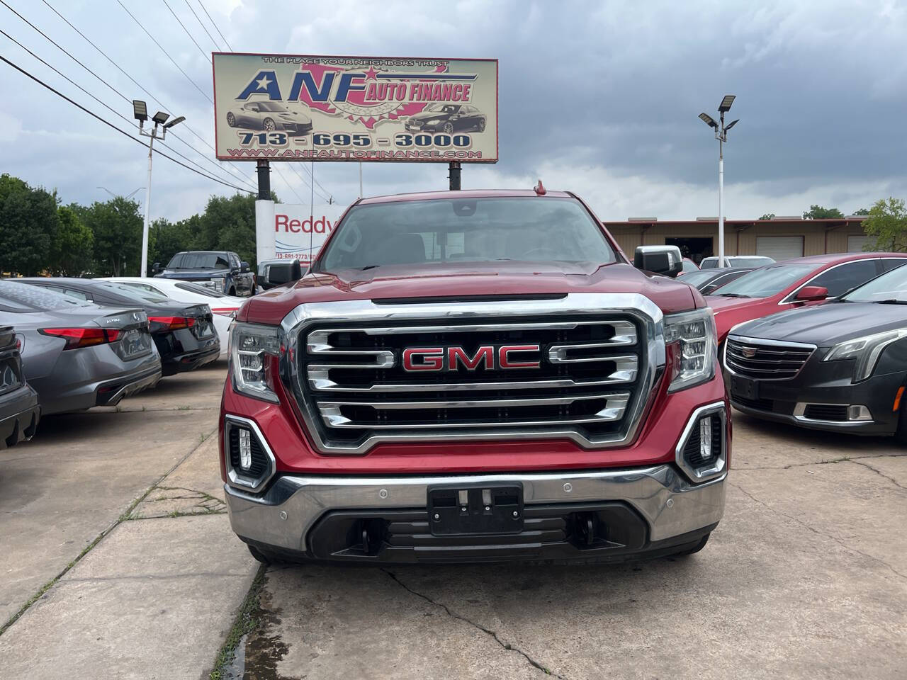 Red 2019 GMC Sierra 1500 SLT 4x2 SLT 4dr Crew Cab 5.8 ft. SB 2