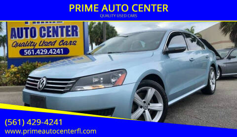 2012 Volkswagen Passat for sale at PRIME AUTO CENTER in Palm Springs FL