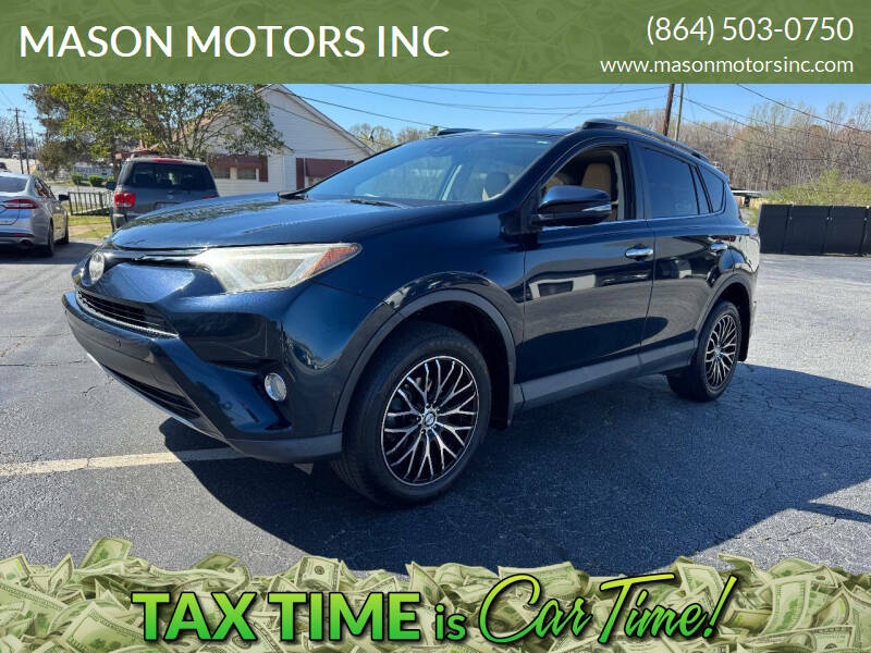 2017 Toyota RAV4 for sale at MASON MOTORS INC in Spartanburg SC