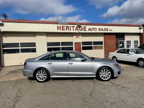 2016 Audi A6 for sale at Heritage Auto Sales in Waterbury CT