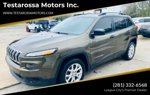 2015 Jeep Cherokee for sale at Testarossa Motors Inc. in League City TX