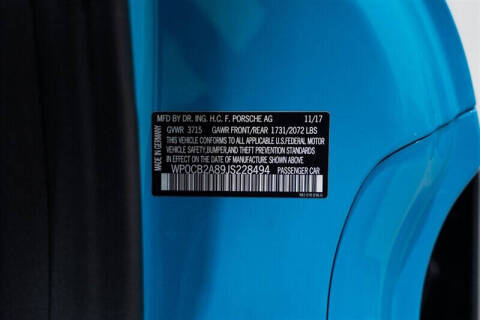 2018 Porsche 718 Boxster S