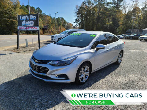 2016 Chevrolet Cruze for sale at Let's Go Auto in Florence SC