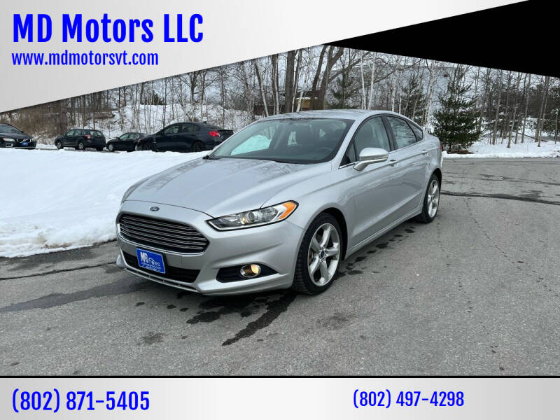 2016 Ford Fusion for sale at MD Motors LLC in Williston VT
