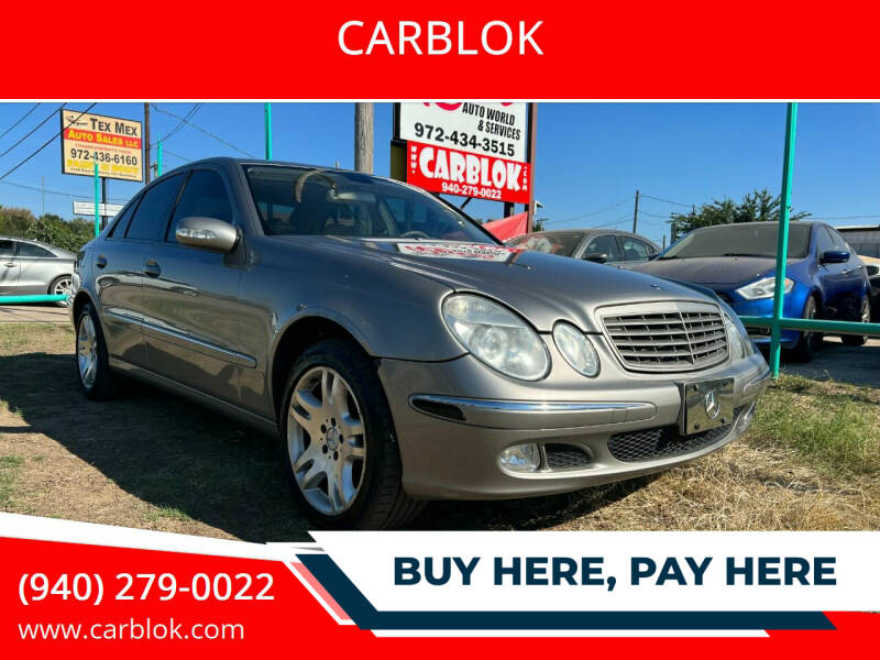 2003 Mercedes-Benz E-Class for sale at CARBLOK in Lewisville TX