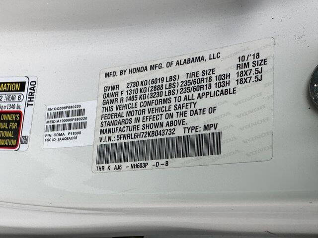 2019 Honda Odyssey EX-L