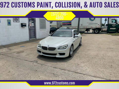 2015 BMW 6 Series for sale at 972 CUSTOMS PAINT, COLLISION, & AUTO SALES in Duncanville TX