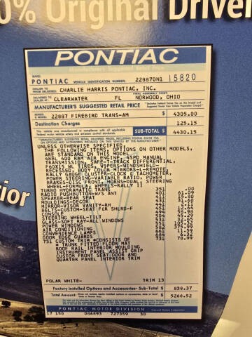 1970 Pontiac Trans Am