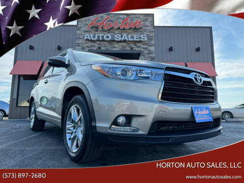 2016 Toyota Highlander for sale at HORTON AUTO SALES, LLC in Linn MO