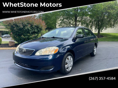 2006 Toyota Corolla for sale at WhetStone Motors in Bensalem PA