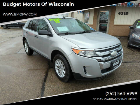 2013 Ford Edge for sale at Budget Motors of Wisconsin in Racine WI