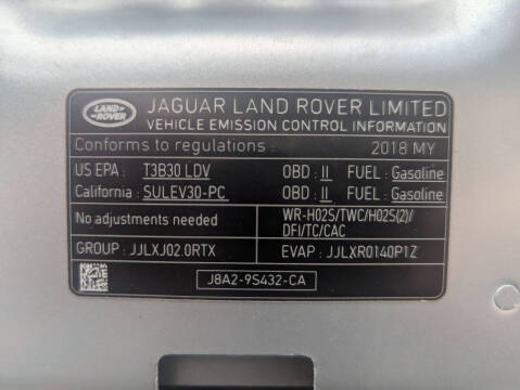 2018 Land Rover Range Rover Velar P250 S