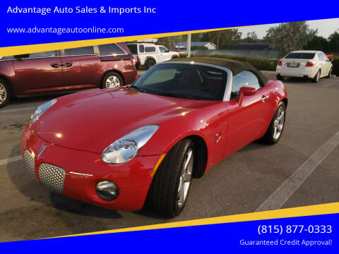 2006 Pontiac Solstice for sale at Advantage Auto Sales & Imports Inc in Loves Park IL