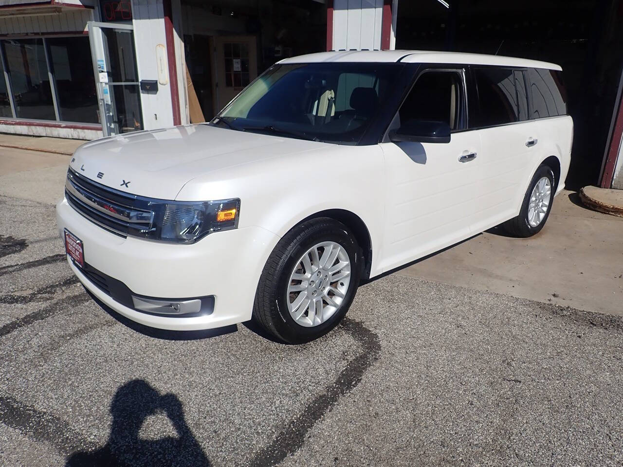 White Platinum Metallic Tri-Coat 2015 Ford Flex SEL AWD SEL 4dr Crossover 2