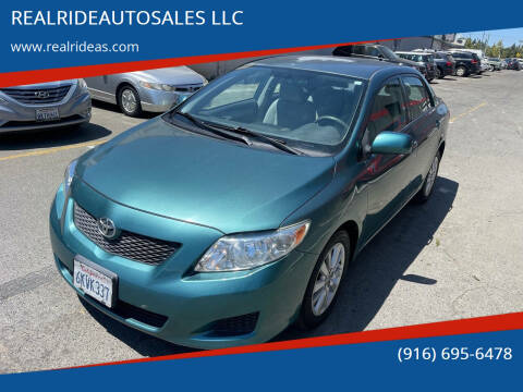 2010 Toyota Corolla for sale at REALRIDEAUTOSALES LLC in Sacramento CA