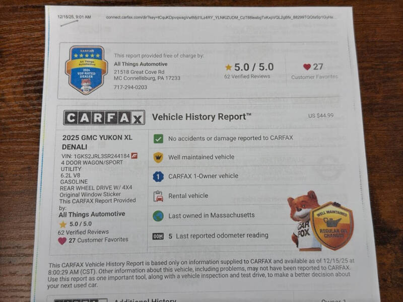 2025 GMC Yukon XL Denali