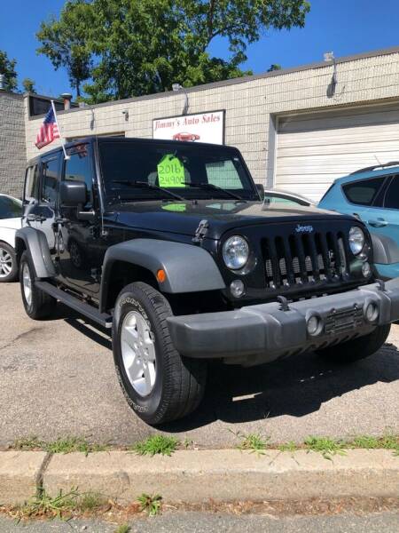 2016 Jeep Wrangler Unlimited for sale at Jimmys Auto Sales in North Providence RI