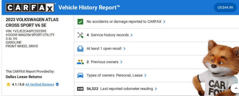 2023 Volkswagen Atlas Cross Sport V6 SE