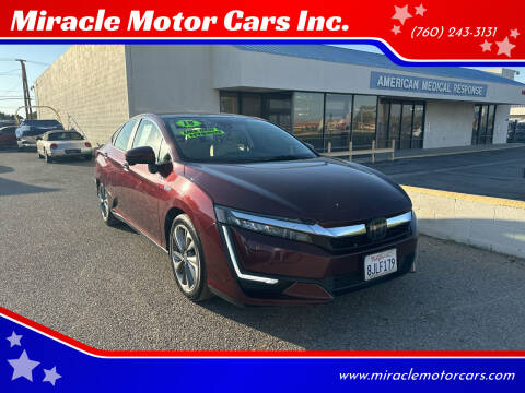 2018 Honda Clarity Plug-In Hybrid for sale at Miracle Motor Cars Inc. in Victorville CA