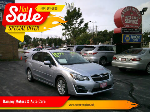 2016 Subaru Impreza for sale at Ramsey Motors & Auto Care in Milwaukee WI