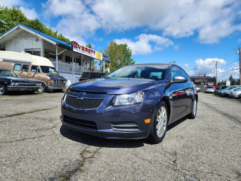 2013 Chevrolet Cruze for sale at Leavitt Auto Sales and Used Car City in Everett WA