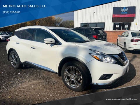 2018 Nissan Murano for sale at METRO AUTO SALES LLC in Lino Lakes MN
