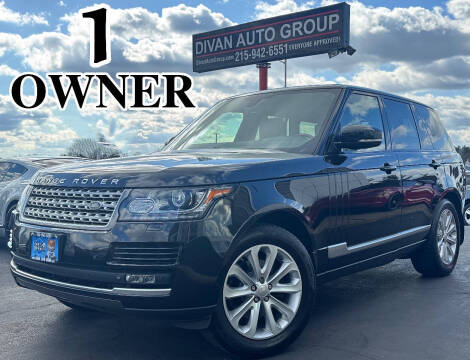 2014 Land Rover Range Rover for sale at Divan Auto Group in Feasterville Trevose PA