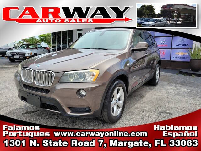 2011 BMW X3 for sale at CARWAY Auto Sales in Margate FL