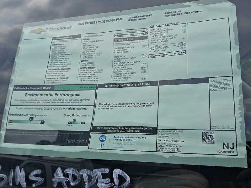 2025 Chevrolet Express 2500