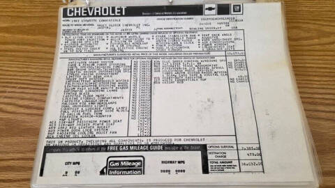 1987 Chevrolet Corvette