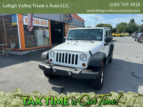 2013 Jeep Wrangler Unlimited for sale at Lehigh Valley Truck n Auto LLC. in Schnecksville PA