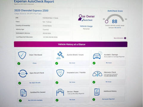 2020 Chevrolet Express 2500