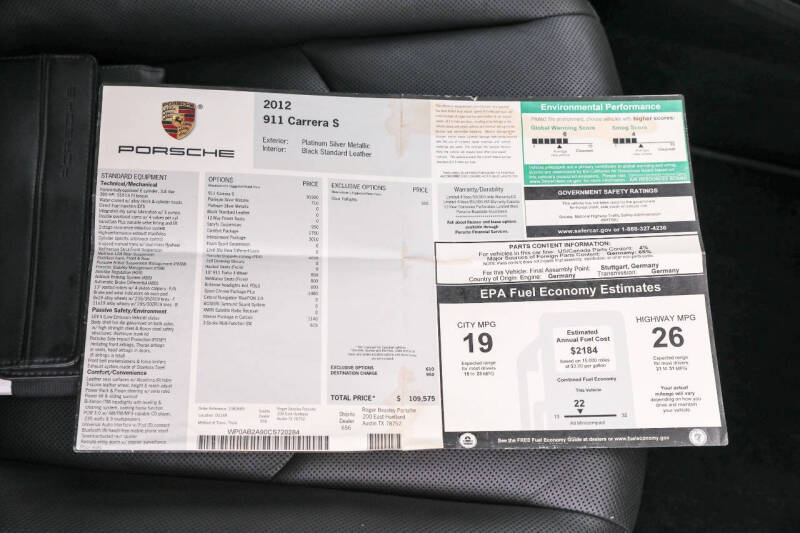 2012 Porsche 911 Carrera S