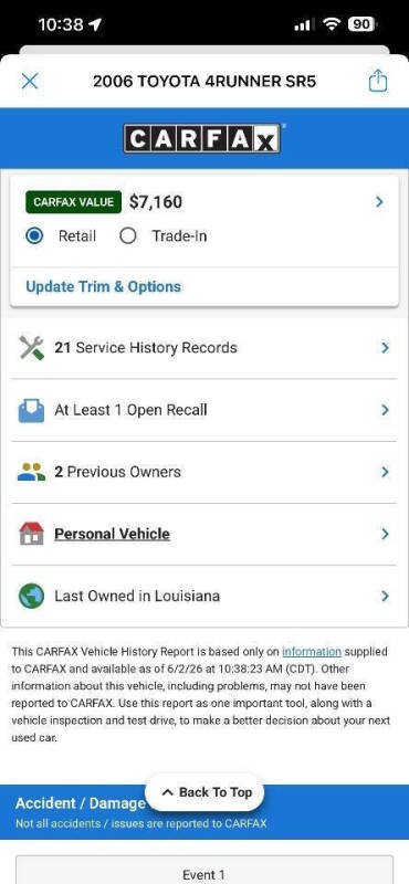 2006 Toyota 4Runner SR5