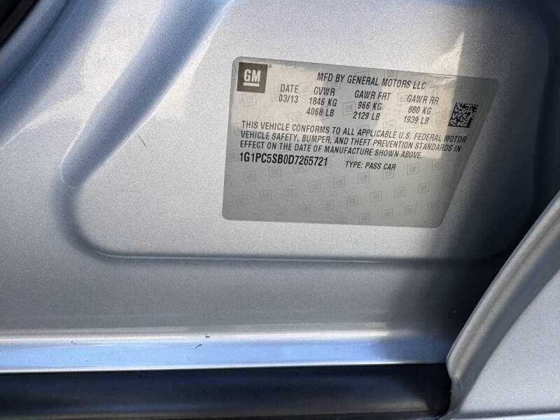 2013 Chevrolet Cruze 1LT Auto