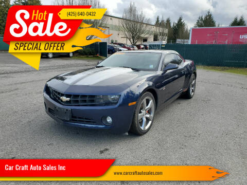 2011 Chevrolet Camaro for sale at Car Craft Auto Sales Inc in Lynnwood WA