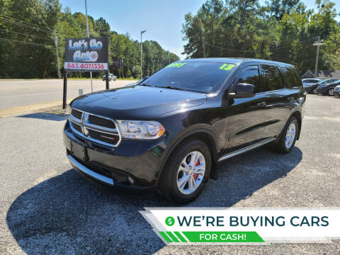 2013 Dodge Durango for sale at Let's Go Auto in Florence SC