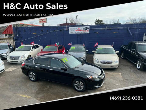 2013 Honda Accord for sale at H&C Auto Sales in Balch Springs TX