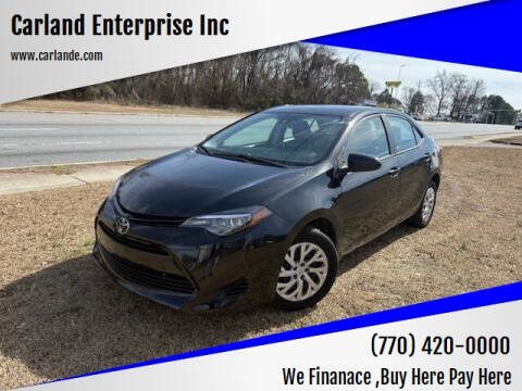 2019 Toyota Corolla for sale at Carland Enterprise Inc in Marietta GA