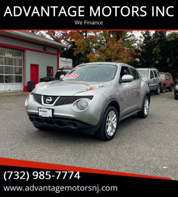 2012 Nissan JUKE for sale at ADVANTAGE MOTORS INC in Edison NJ