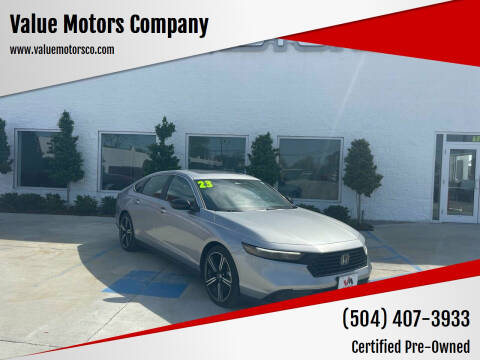 2023 Honda Accord Hybrid for sale at Value Motors Company in Marrero LA